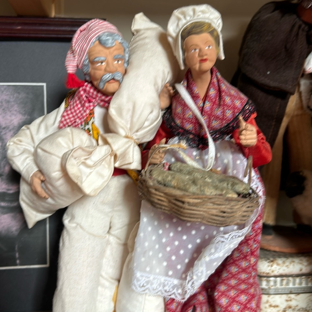 6  clay figurines. All bought in the south of🇫🇷 France!  Approx. 10” $60 each